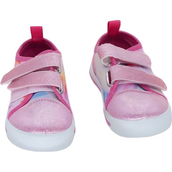 Laura Ashley Toddler Girls Pink Multi Sneaker Shoes Size 6 - Fast Shipping - Picture 5 of 6